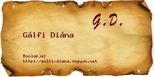 Gálfi Diána névjegykártya
