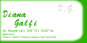 diana galfi business card